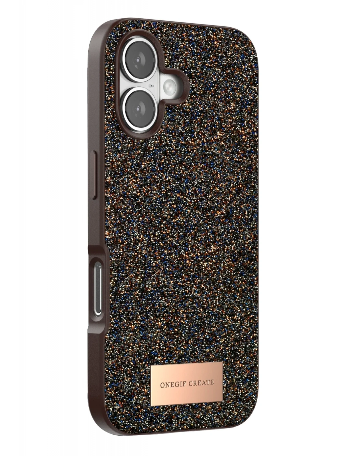 Onegif Apple iPhone 17 Bright Simli Kapak - Gold