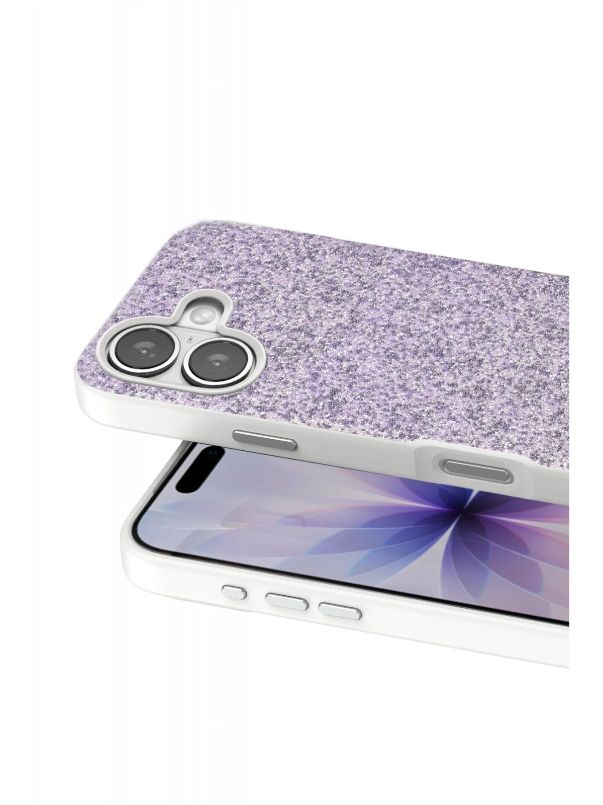 Onegif Apple iPhone 17 Bright Simli Kapak - Lila
