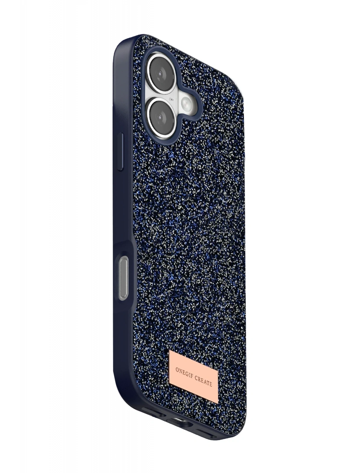 Onegif Apple iPhone 17 Bright Simli Kapak - Mavi