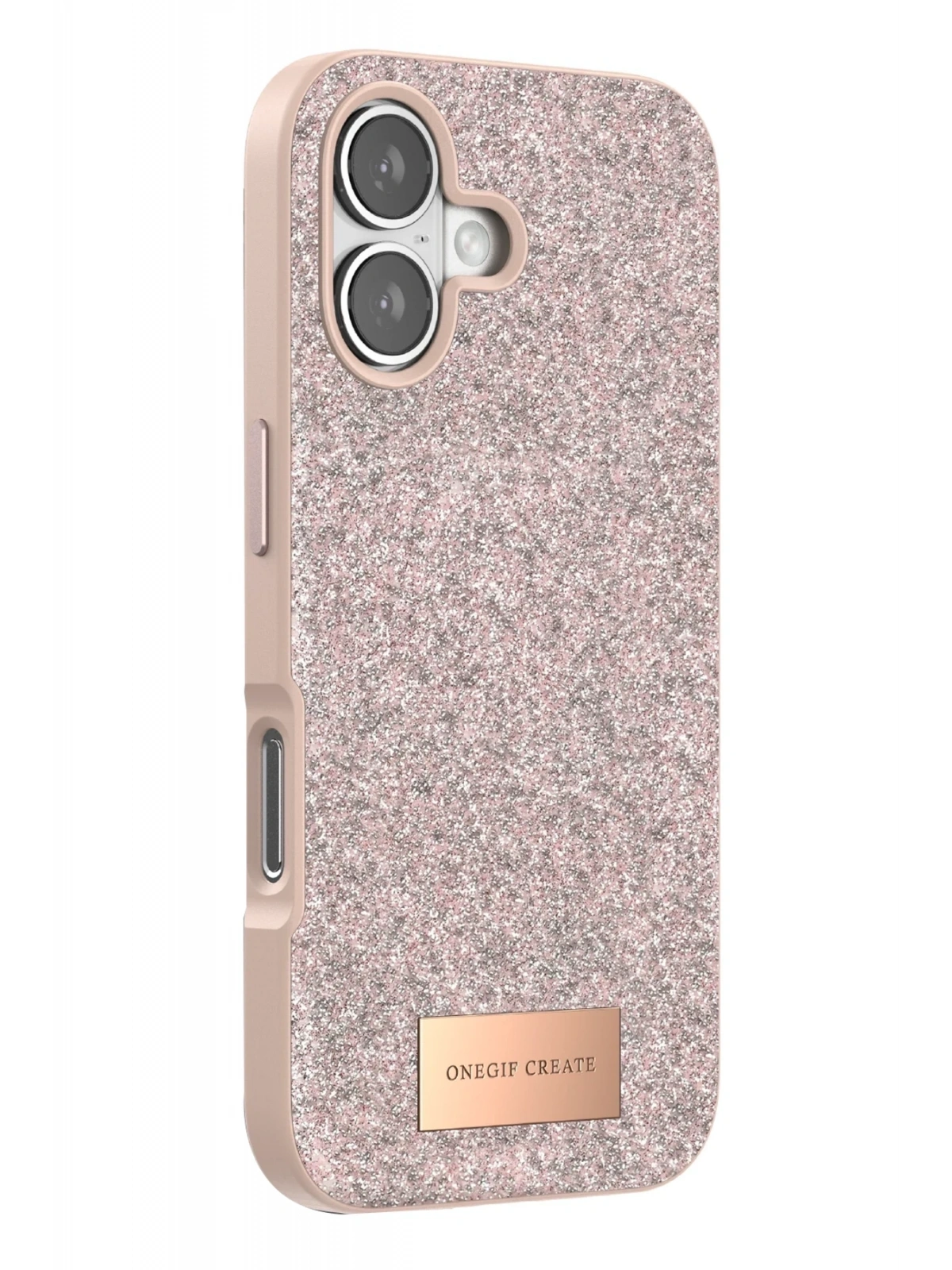 Onegif Apple iPhone 17 Bright Simli Kapak - Pembe