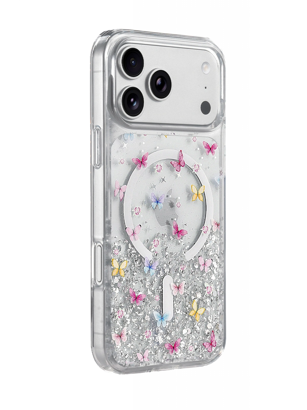 Onegif Apple iPhone 17 Pro Max Misk Simli Magsafe Kapak - Desen 4