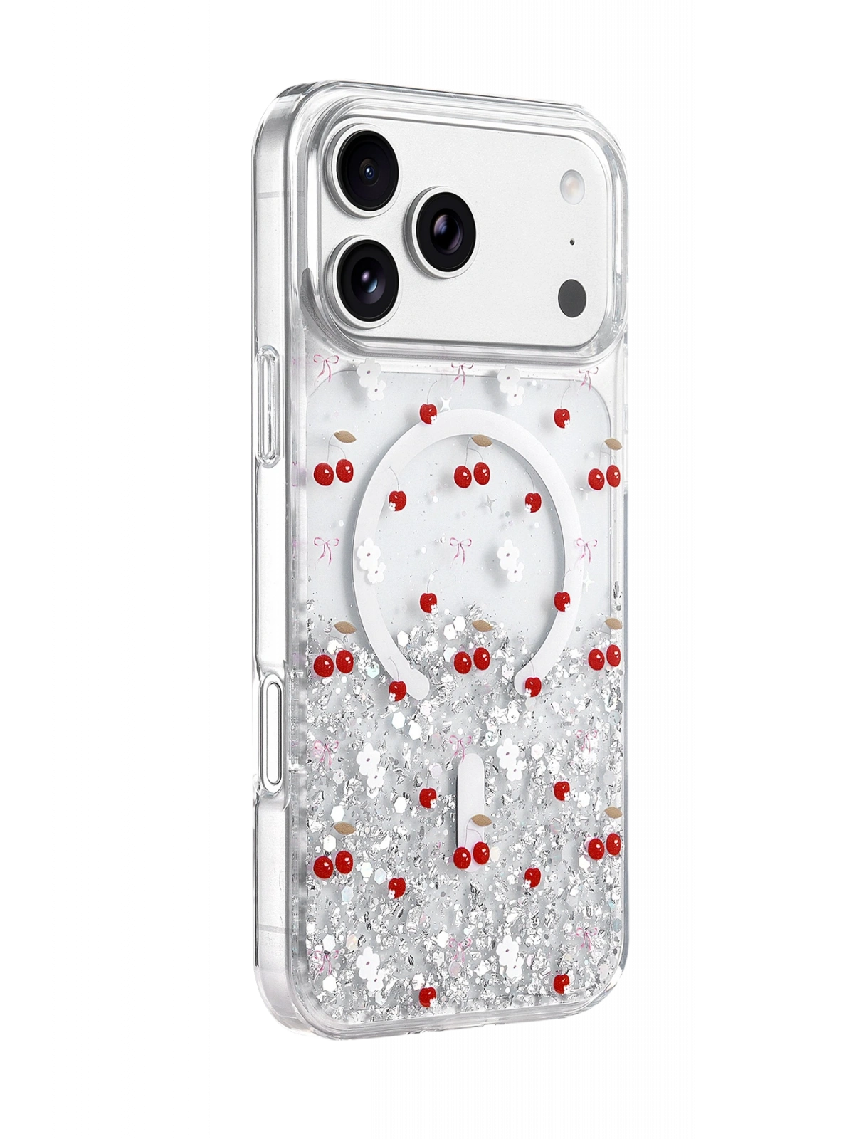 Onegif Apple iPhone 17 Pro Max Misk Simli Magsafe Kapak - Desen 5