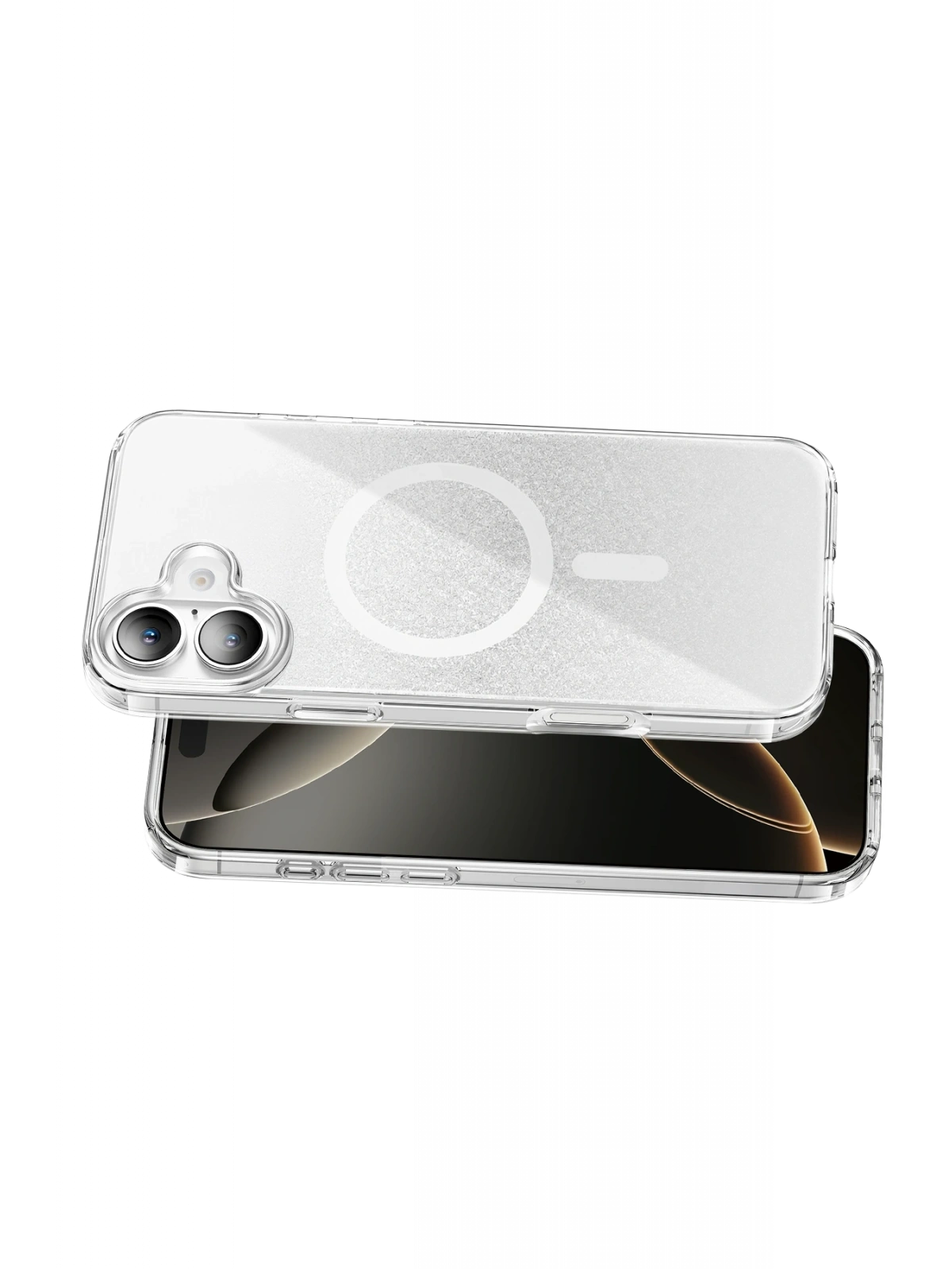 Onegif Apple iPhone 17 Sora Simli Magsafe Kapak - Beyaz