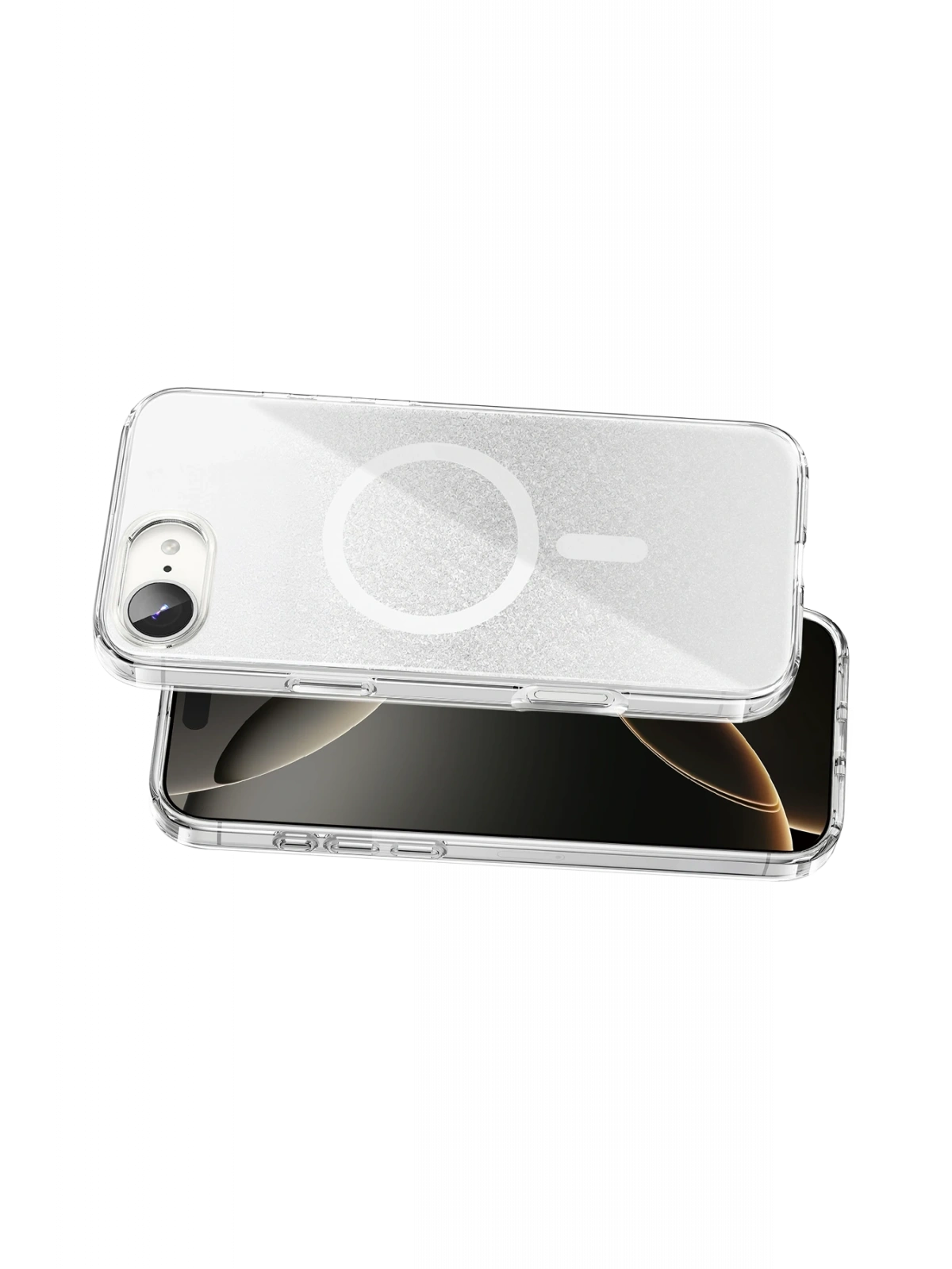 Onegif Apple iPhone 17E Sora Simli Magsafe Kapak - Beyaz
