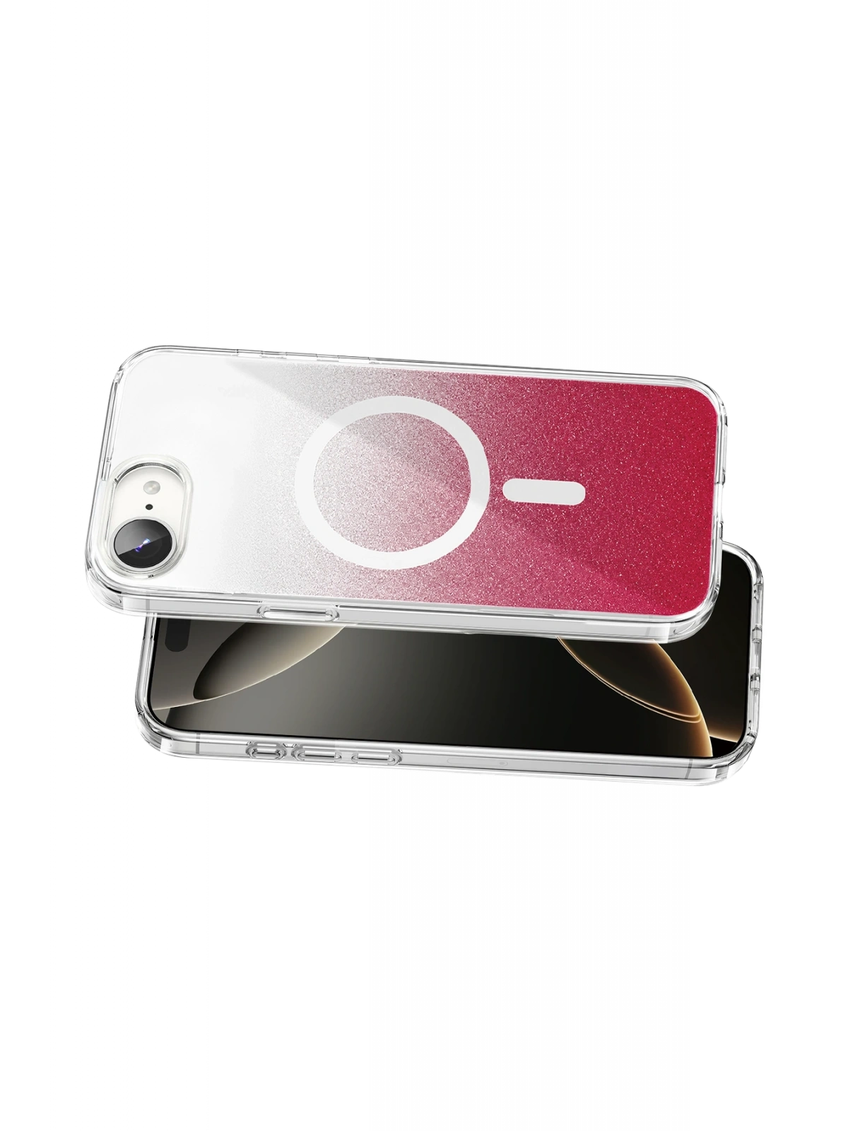 Onegif Apple iPhone 17E Sora Simli Magsafe Kapak - Kırmızı