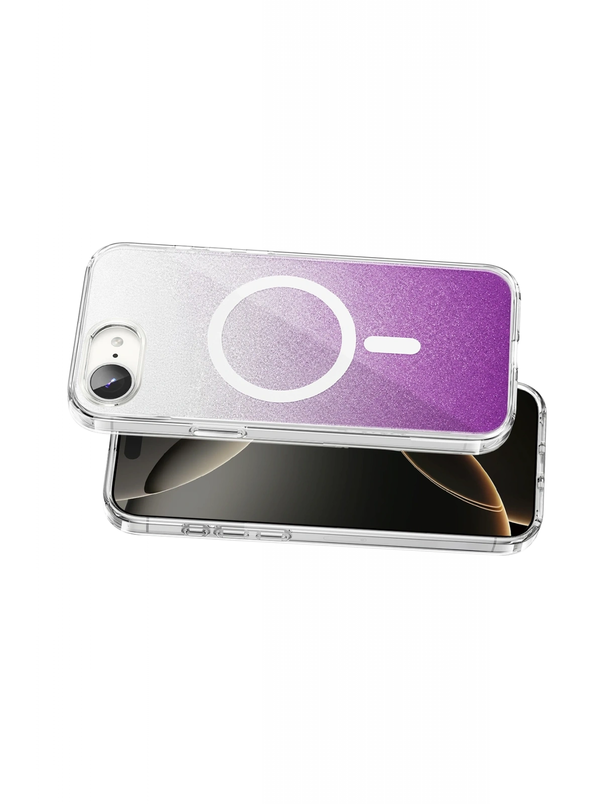 Onegif Apple iPhone 17E Sora Simli Magsafe Kapak - Mor