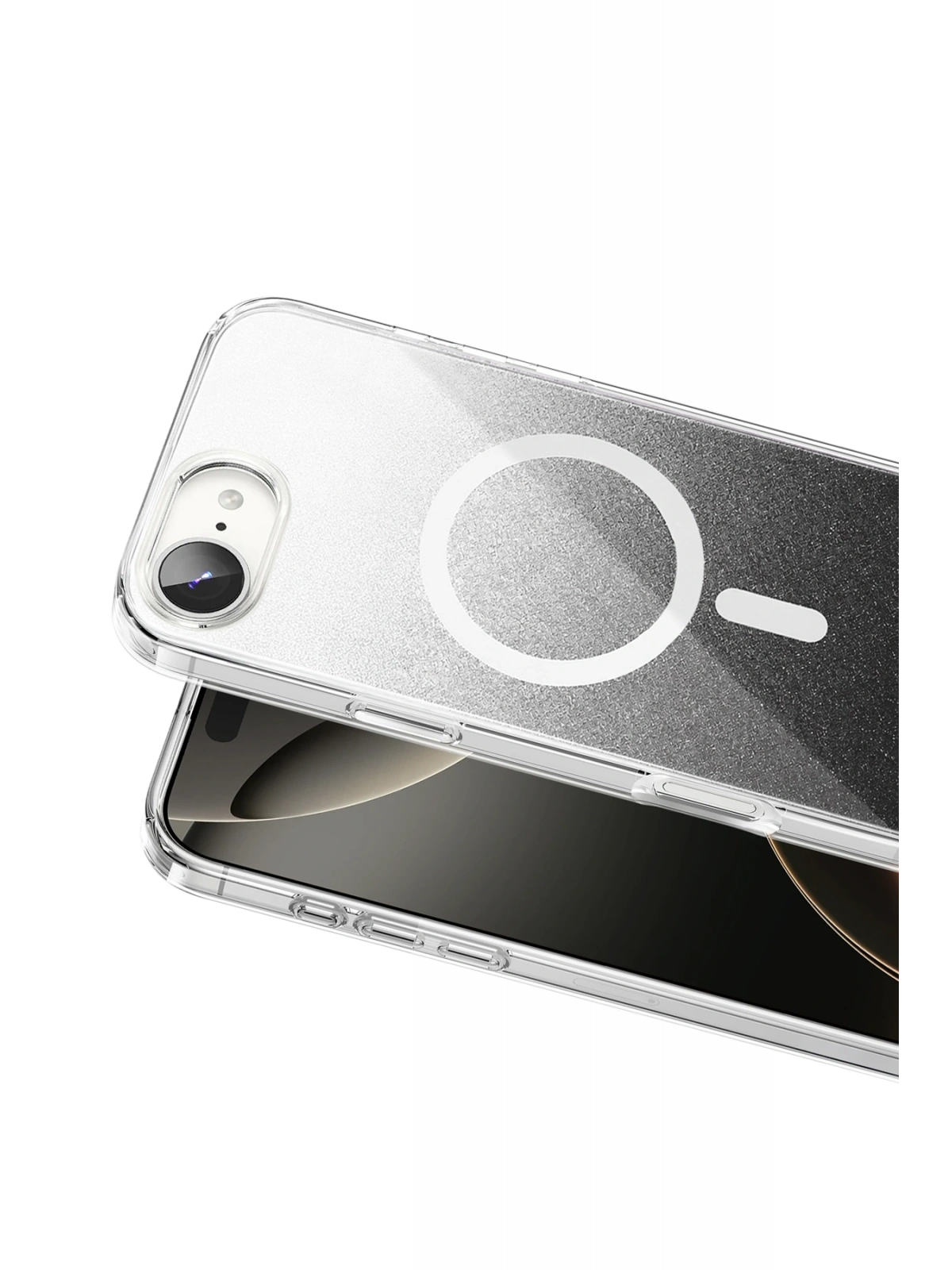 Onegif Apple iPhone 17E Sora Simli Magsafe Kapak - Siyah