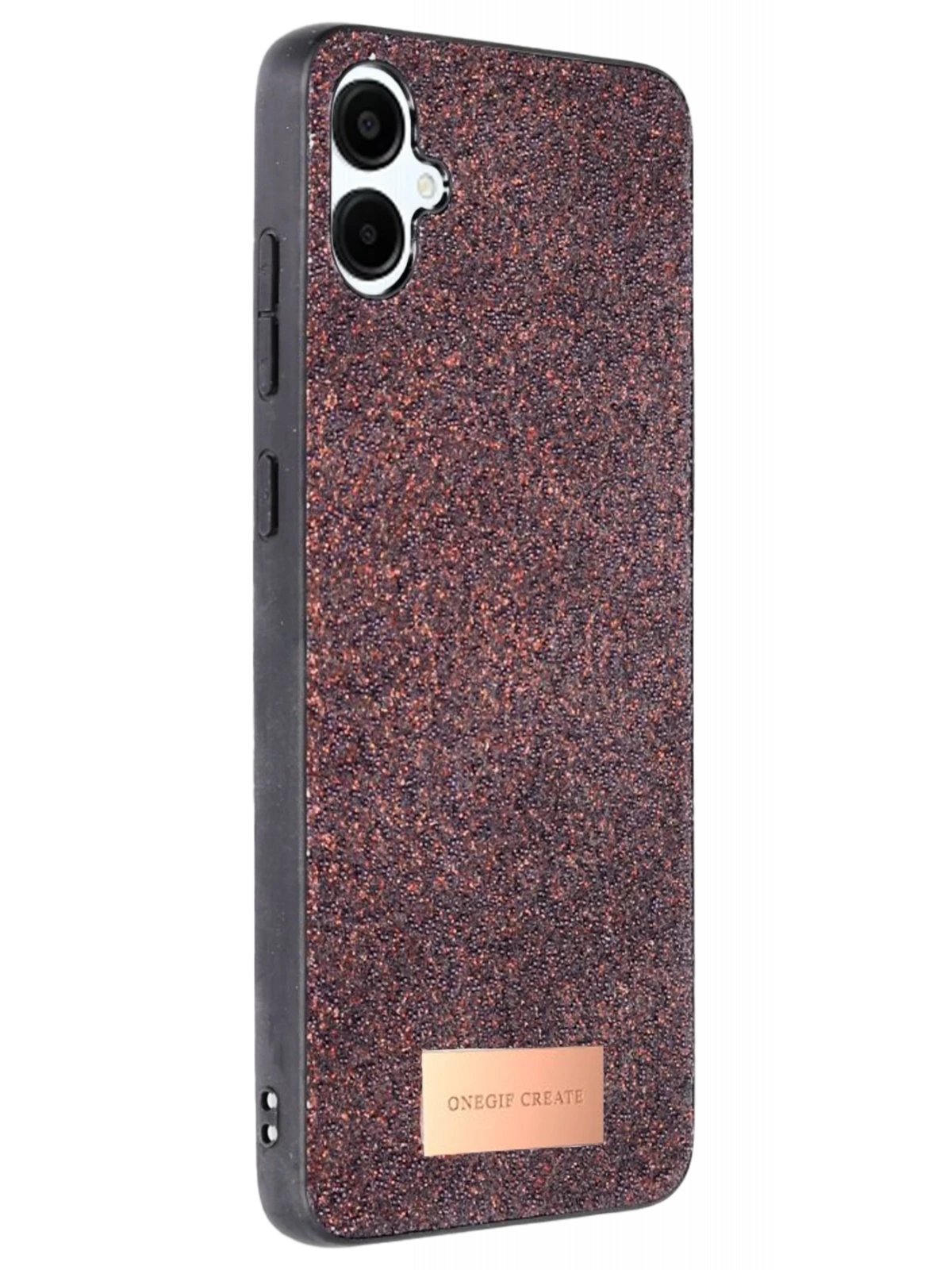 Onegif Samsung Galaxy A06 Bright Simli Kapak - Derin Mor