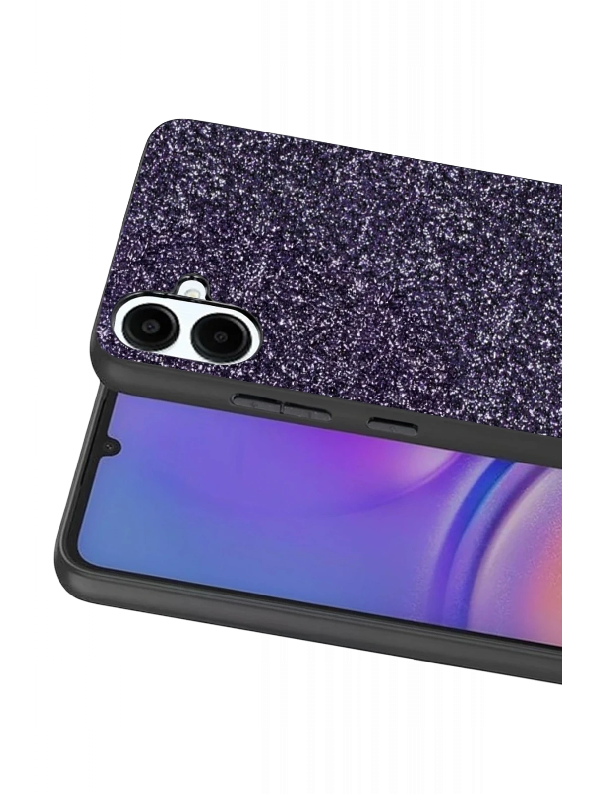 Onegif Samsung Galaxy A07 4G Bright Simli Kapak - Derin Mor