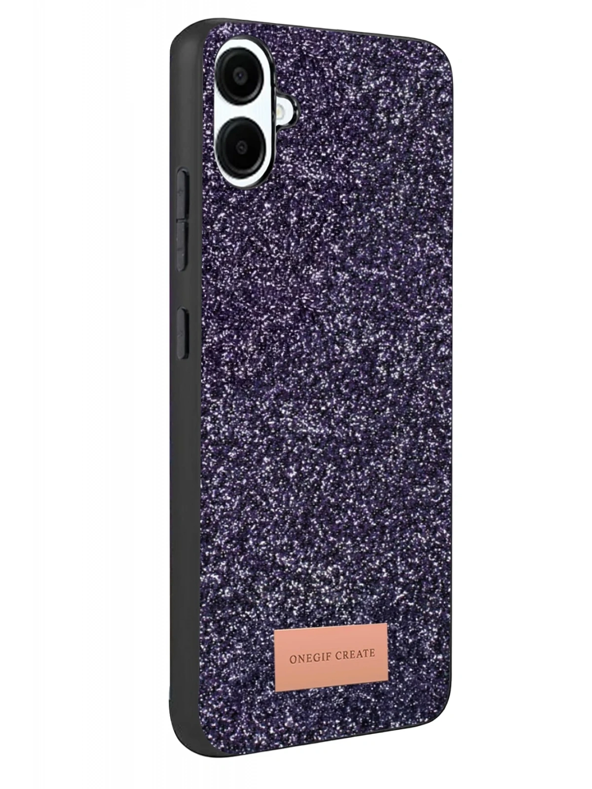 Onegif Samsung Galaxy A07 4G Bright Simli Kapak - Derin Mor