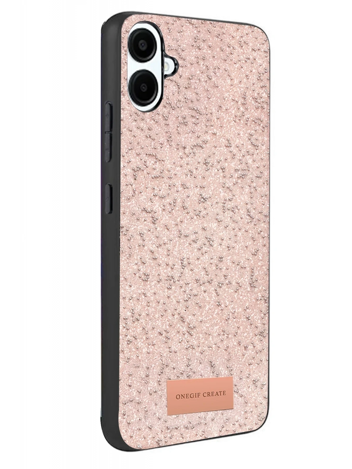 Onegif Samsung Galaxy A07 4G Bright Simli Kapak - Pembe