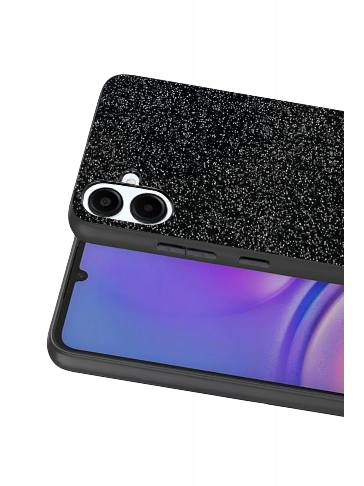 Onegif Samsung Galaxy A07 4G Bright Simli Kapak - Siyah