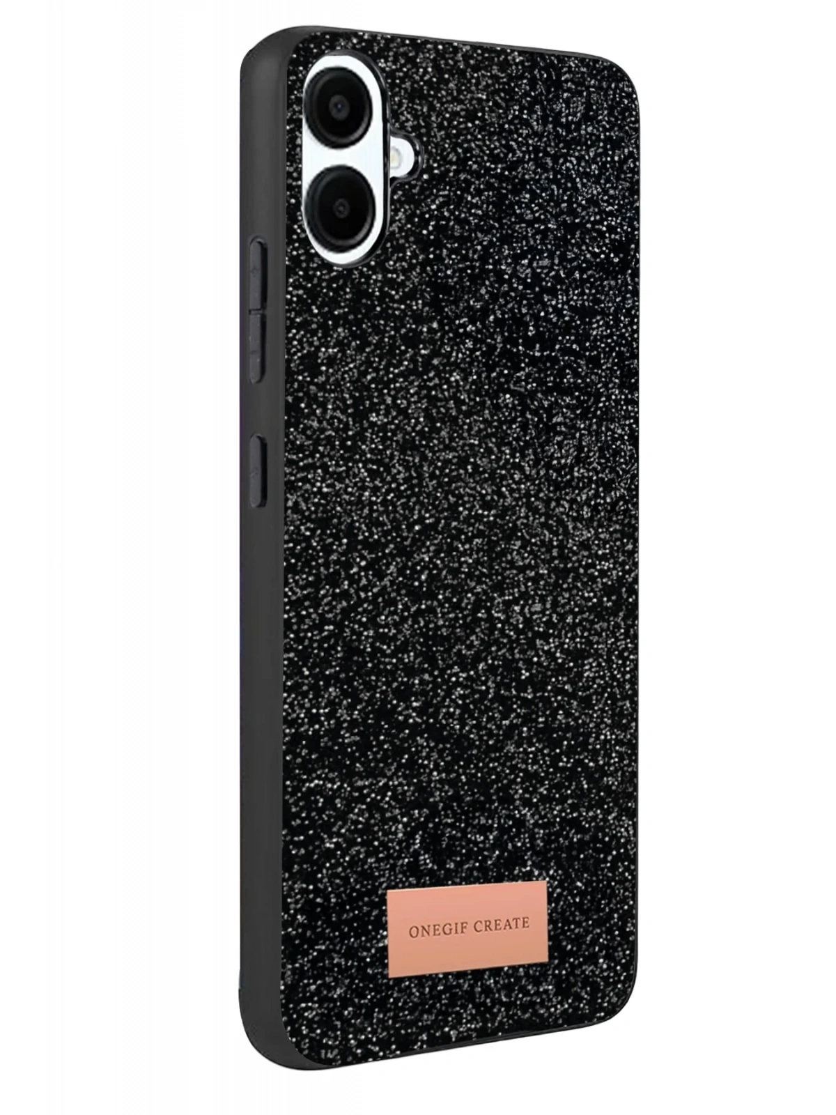Onegif Samsung Galaxy A07 4G Bright Simli Kapak - Siyah