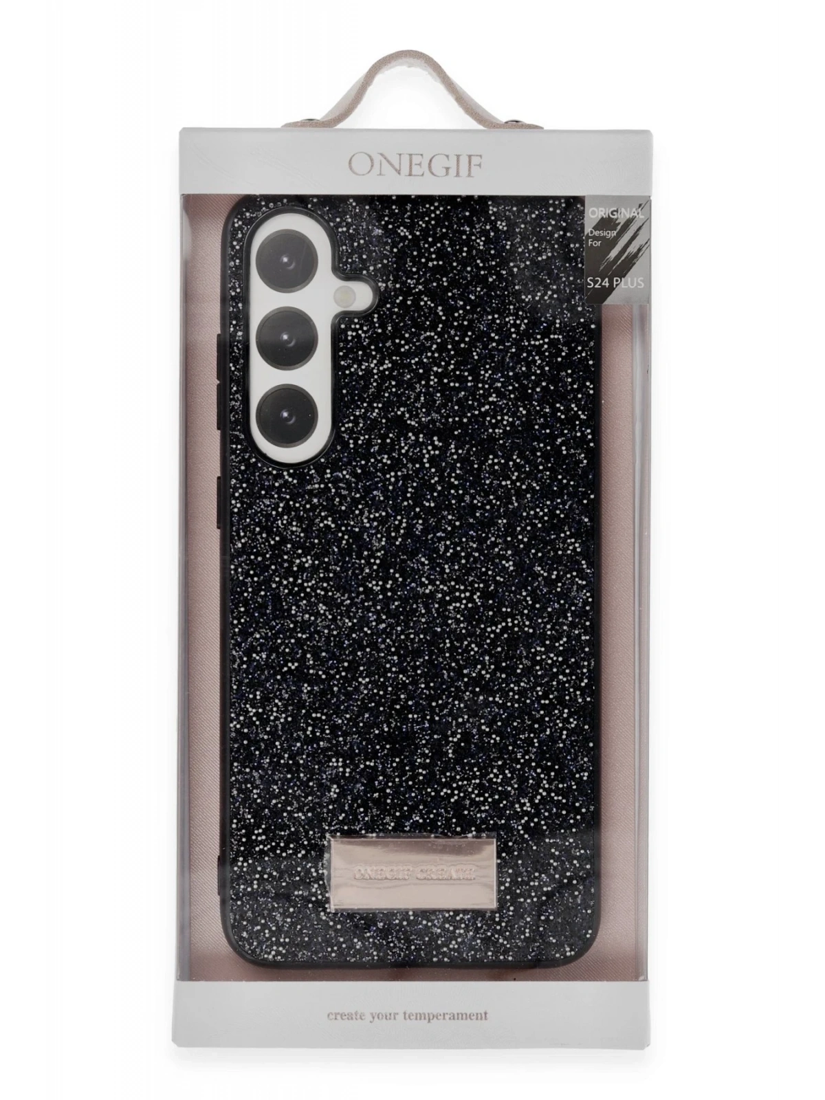 Onegif Samsung Galaxy A25 5G Bright Simli Kapak - Gold