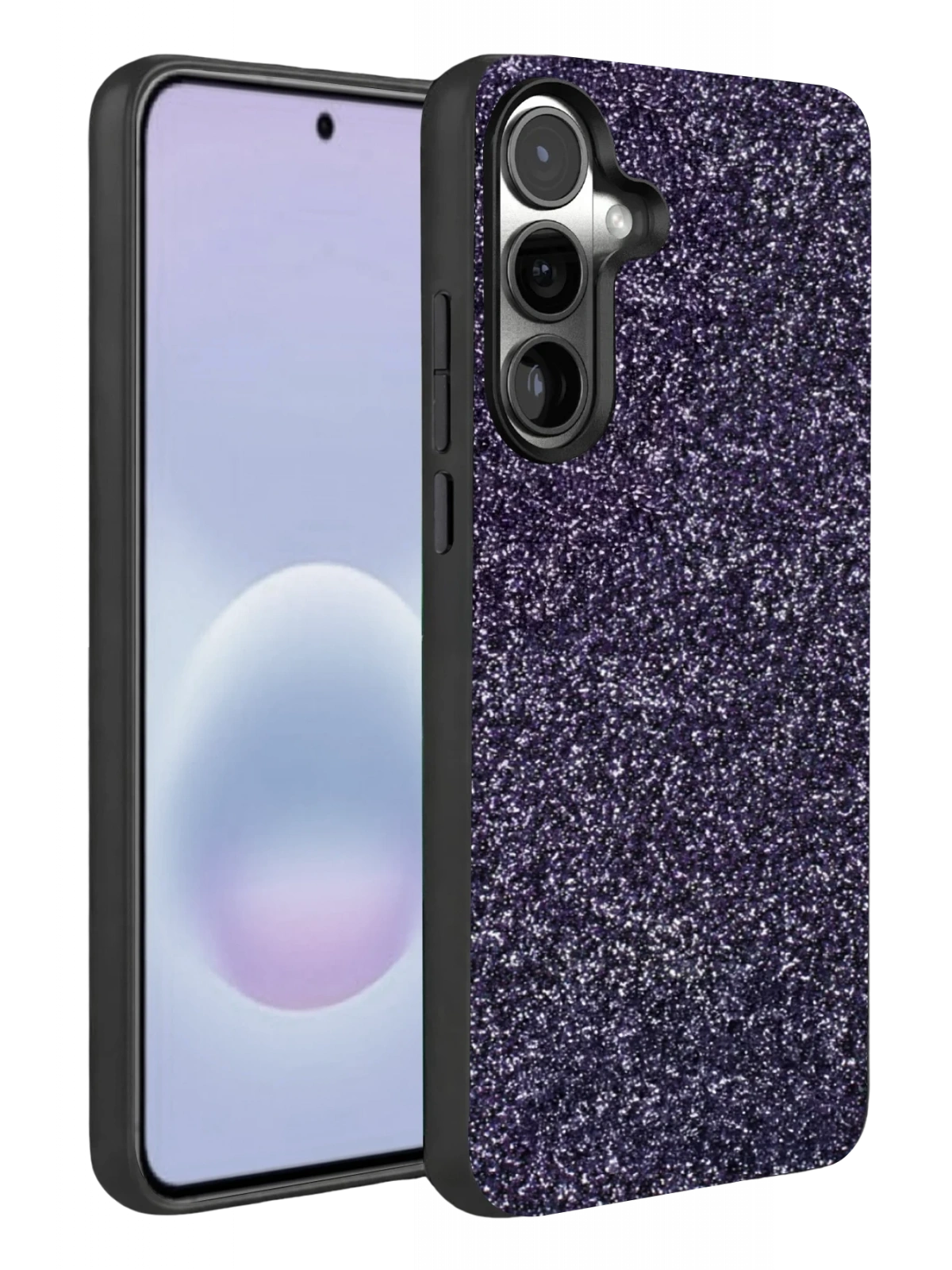 Onegif Samsung Galaxy A37 5G Bright Simli Kapak - Derin Mor