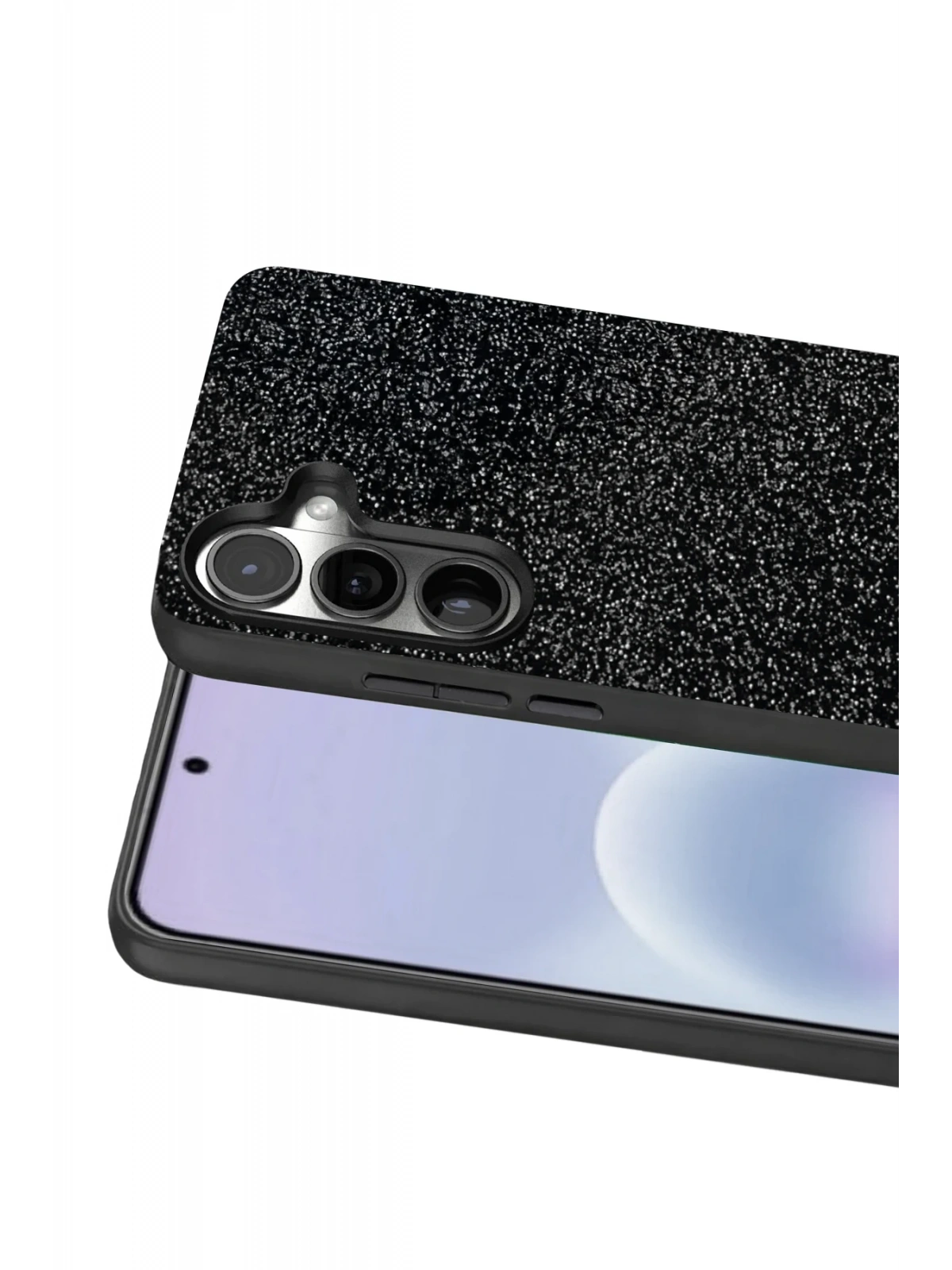 Onegif Samsung Galaxy A37 5G Bright Simli Kapak - Siyah