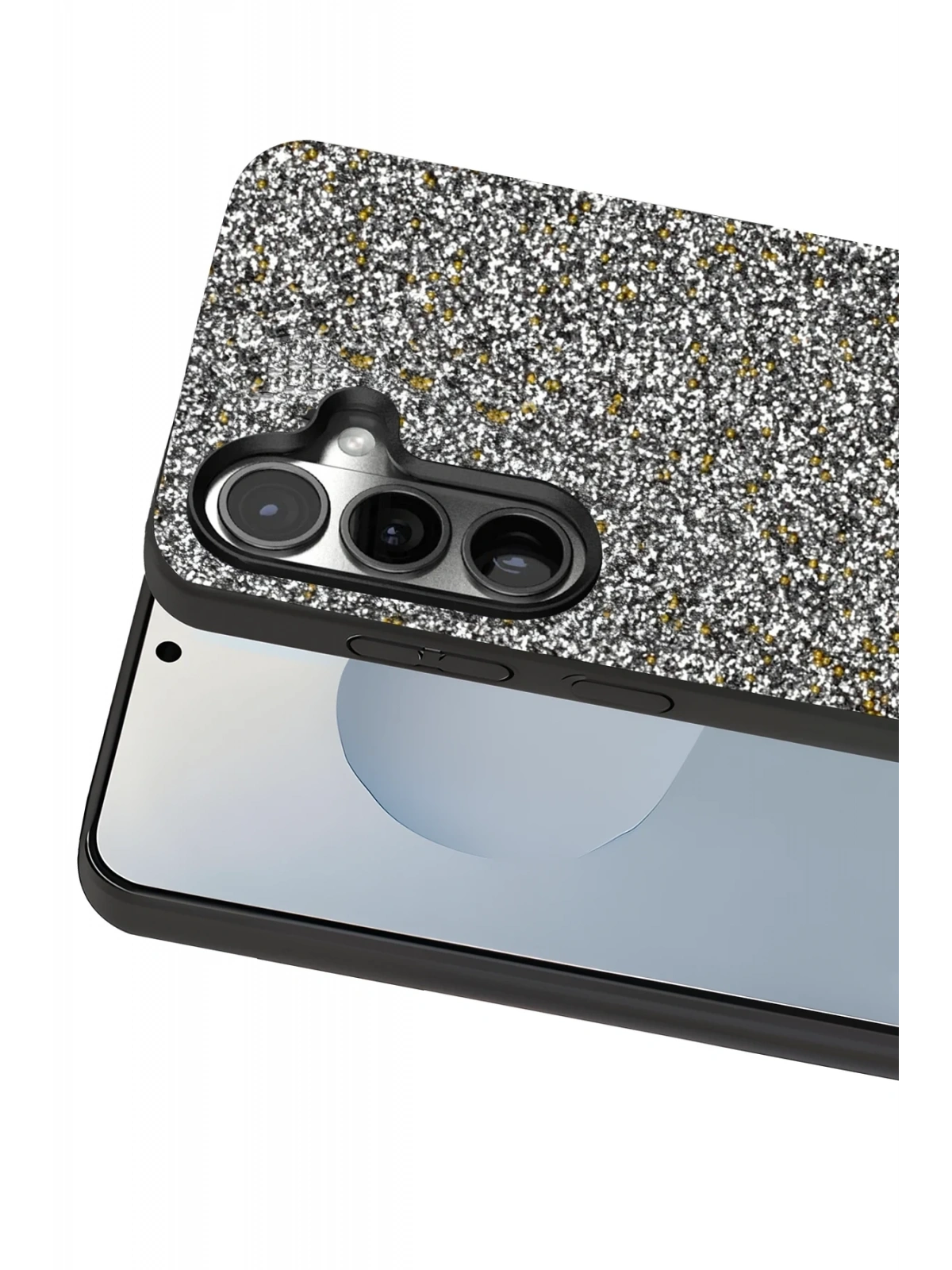 Onegif Samsung Galaxy S25 Plus Bright Simli Kapak - Gold