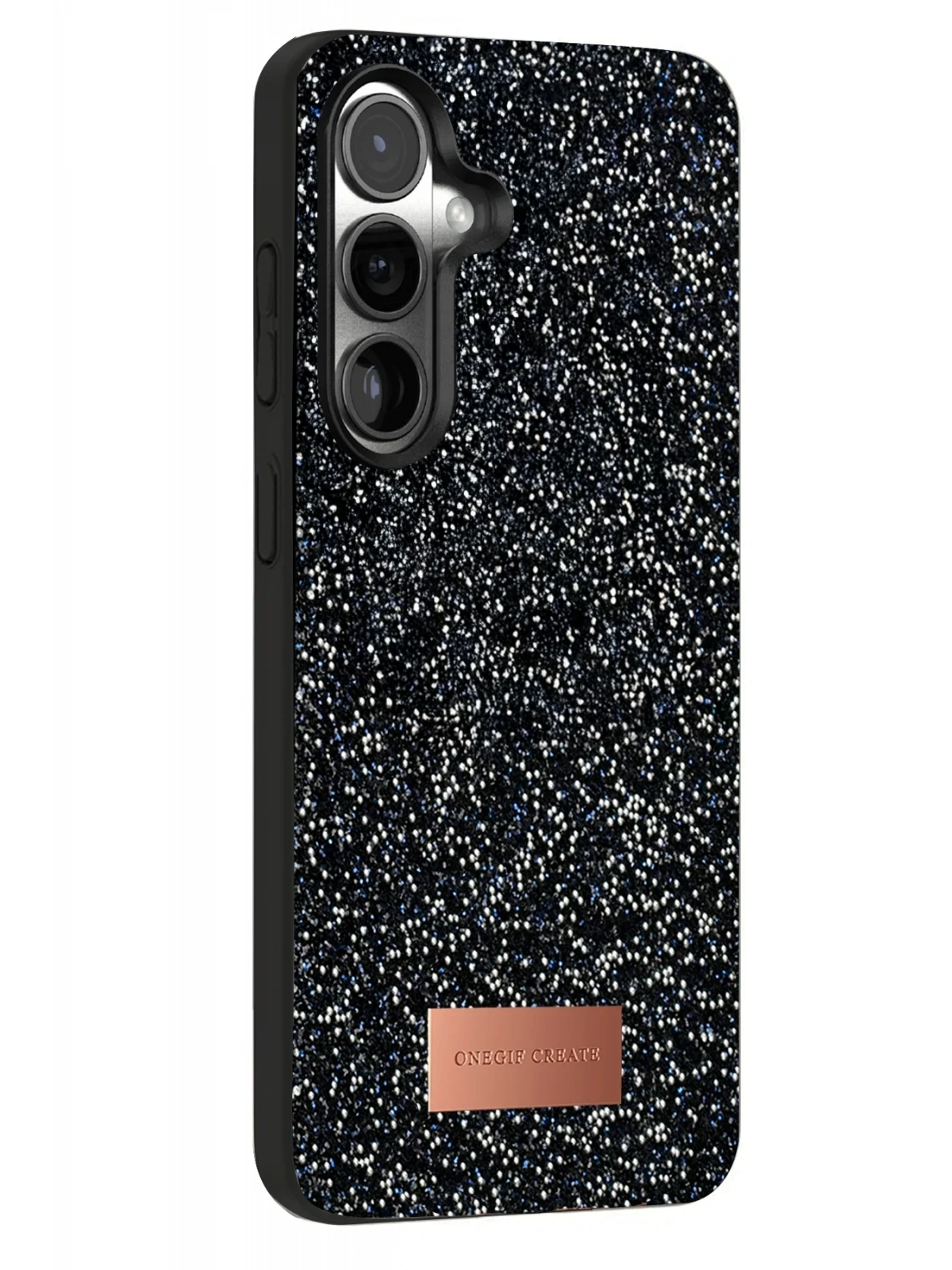 Onegif Samsung Galaxy S25 Plus Bright Simli Kapak - Siyah