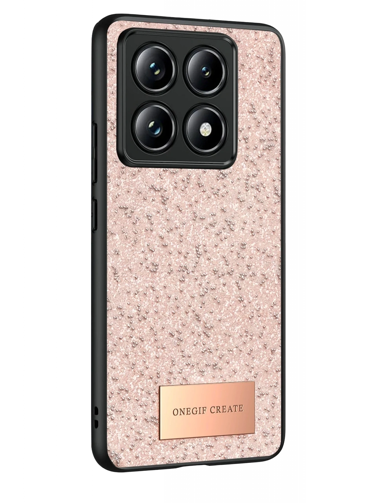 Onegif Xiaomi Mi 14T Pro Bright Simli Kapak - Pembe