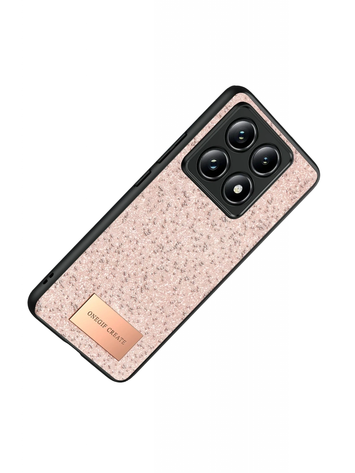 Onegif Xiaomi Mi 14T Pro Bright Simli Kapak - Pembe
