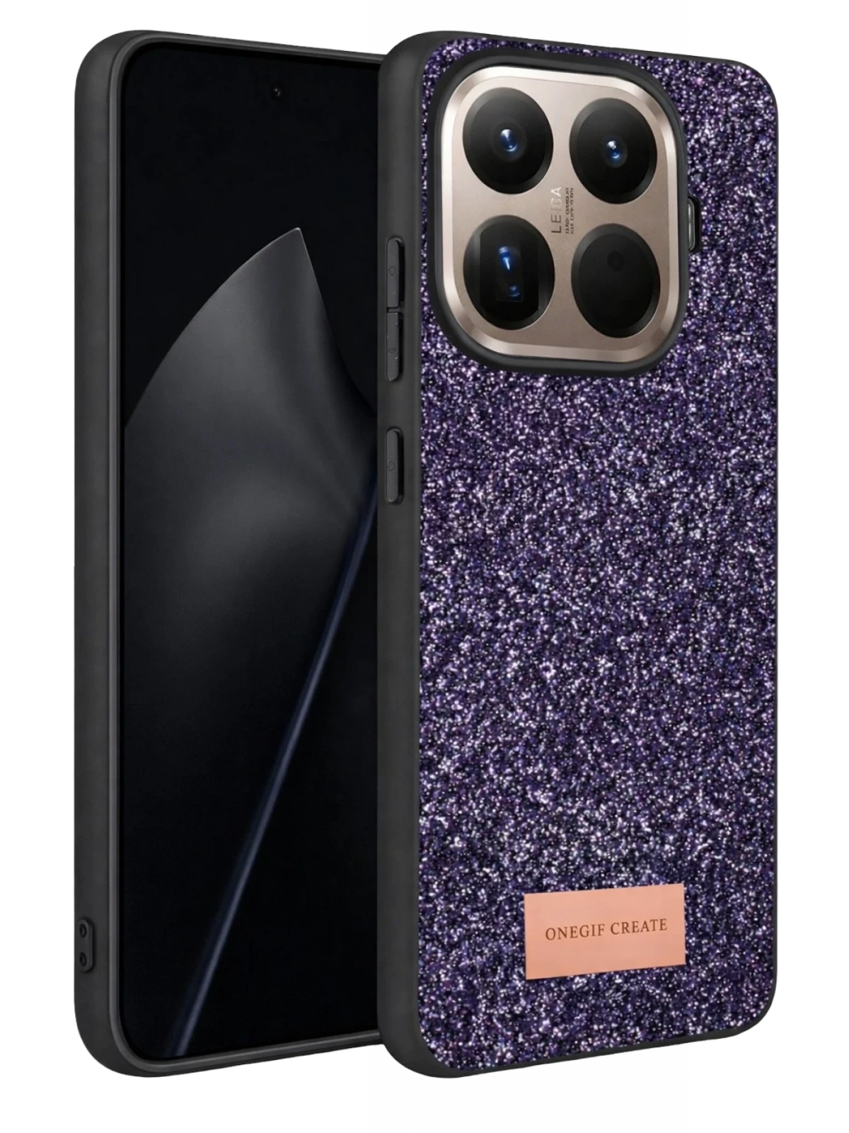 Onegif Xiaomi Mi 15T Pro Bright Simli Kapak - Derin Mor