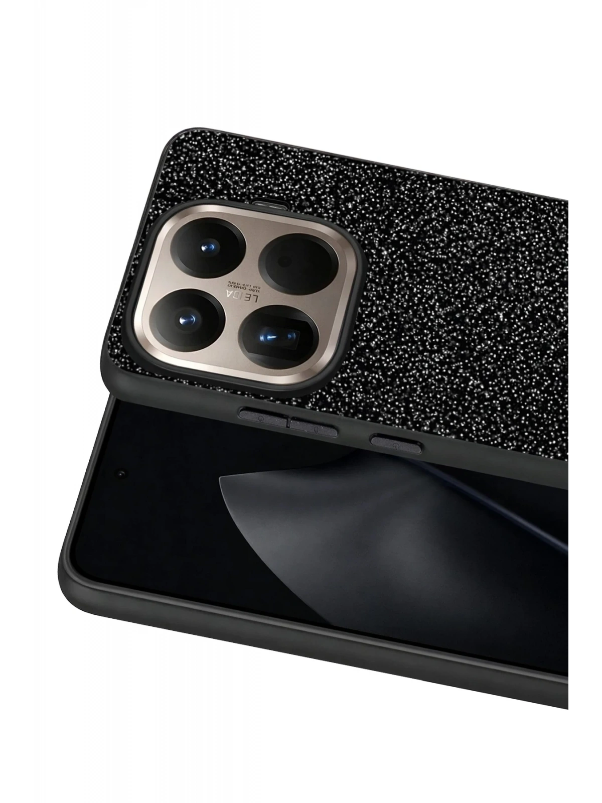 Onegif Xiaomi Mi 15T Pro Bright Simli Kapak - Siyah