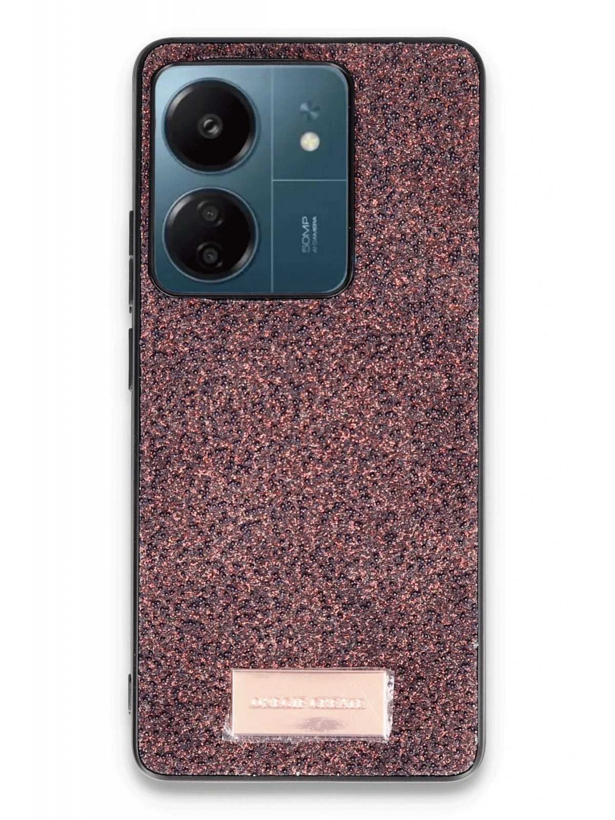 Onegif Xiaomi Redmi 13C Bright Simli Kapak - Derin Mor