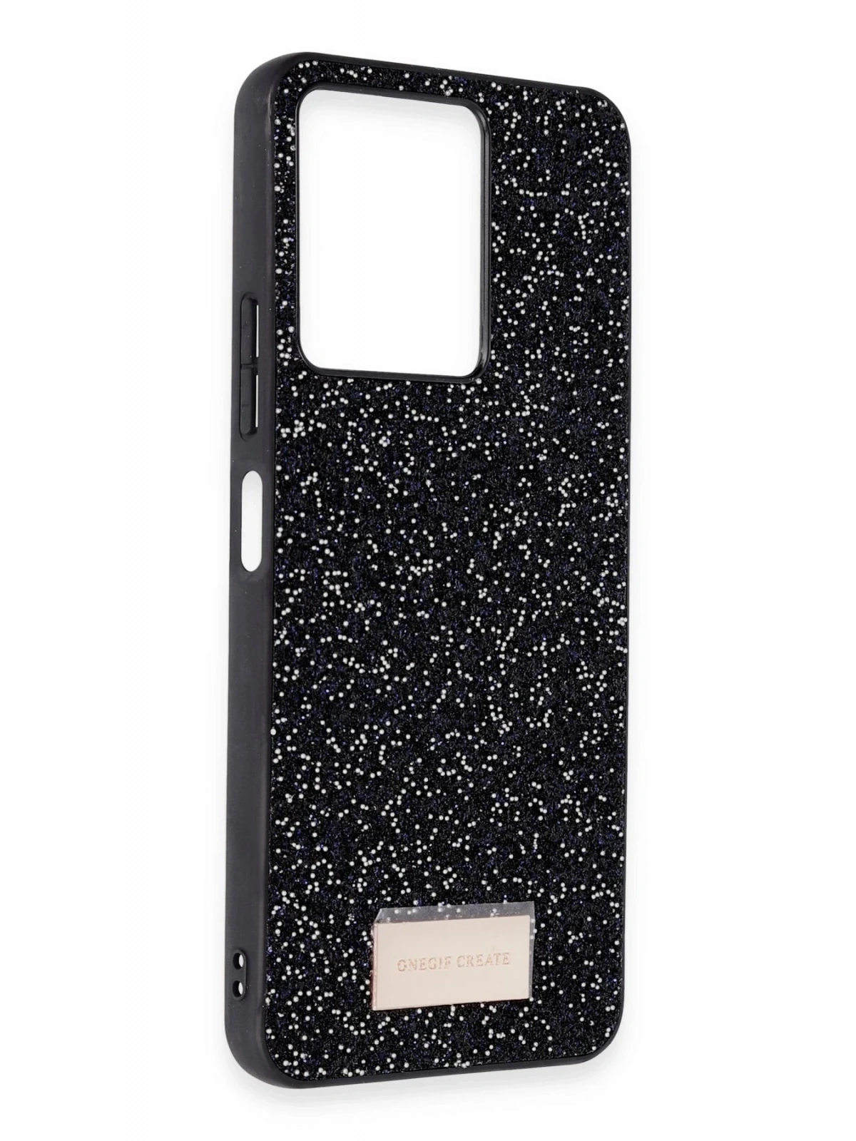 Onegif Xiaomi Redmi 13C Bright Simli Kapak - Siyah