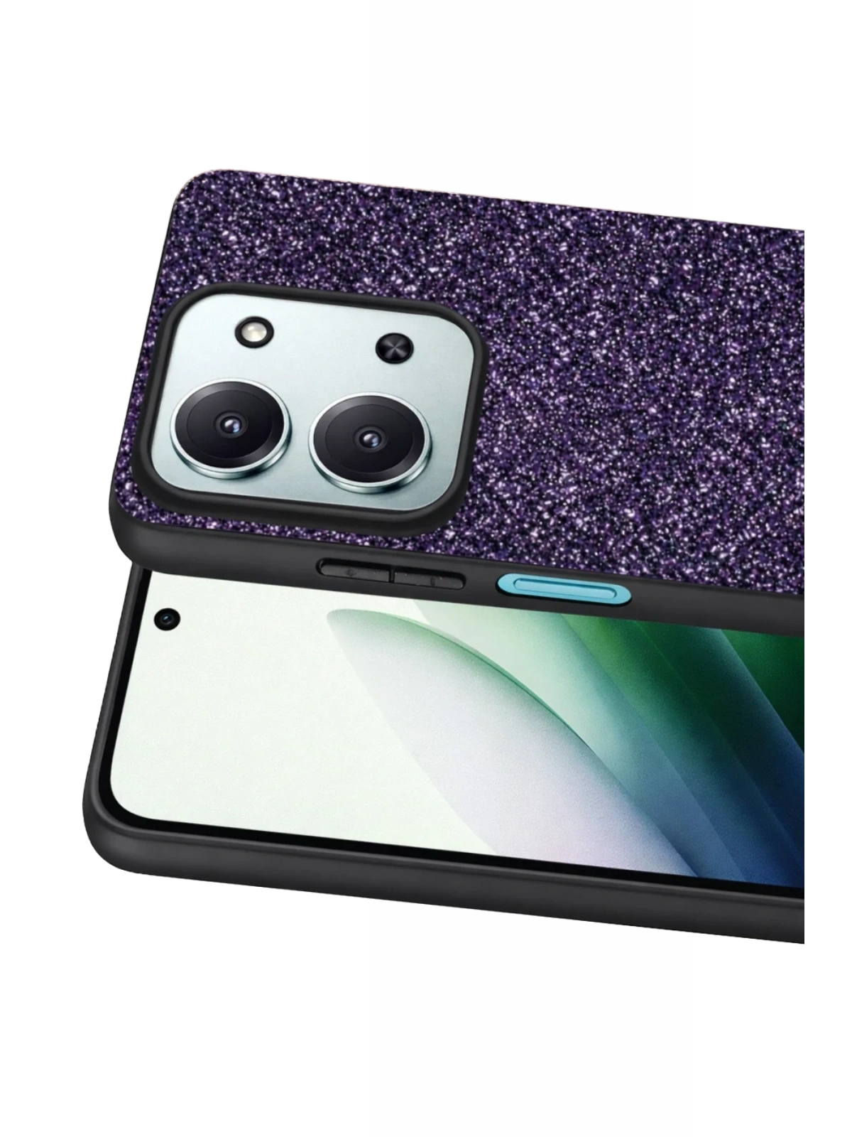 Onegif Xiaomi Redmi 15C 4G Bright Simli Kapak - Derin Mor