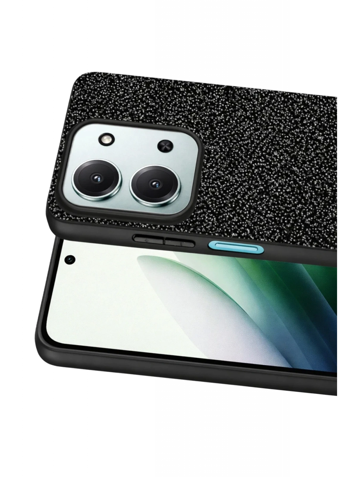 Onegif Xiaomi Redmi 15C 4G Bright Simli Kapak - Siyah
