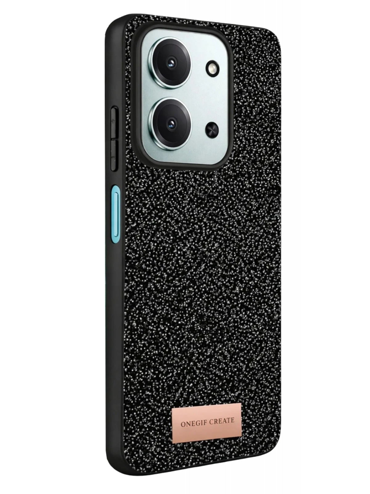 Onegif Xiaomi Redmi 15C 4G Bright Simli Kapak - Siyah