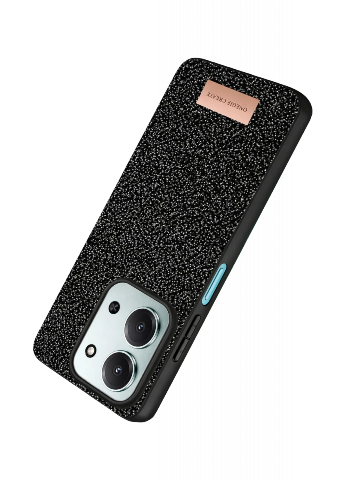 Onegif Xiaomi Redmi 15C 4G Bright Simli Kapak - Siyah