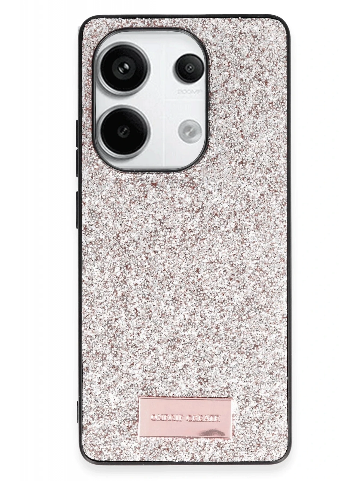 Onegif Xiaomi Redmi Note 13 Pro 4G Bright Simli Kapak - Gold