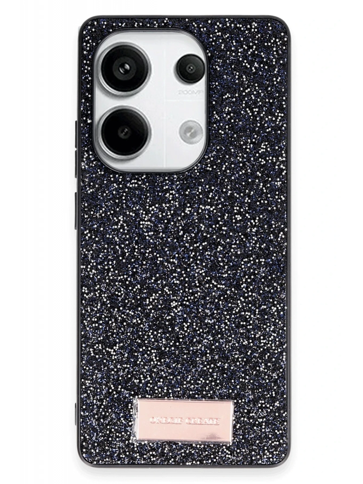 Onegif Xiaomi Redmi Note 13 Pro 4G Bright Simli Kapak - Siyah