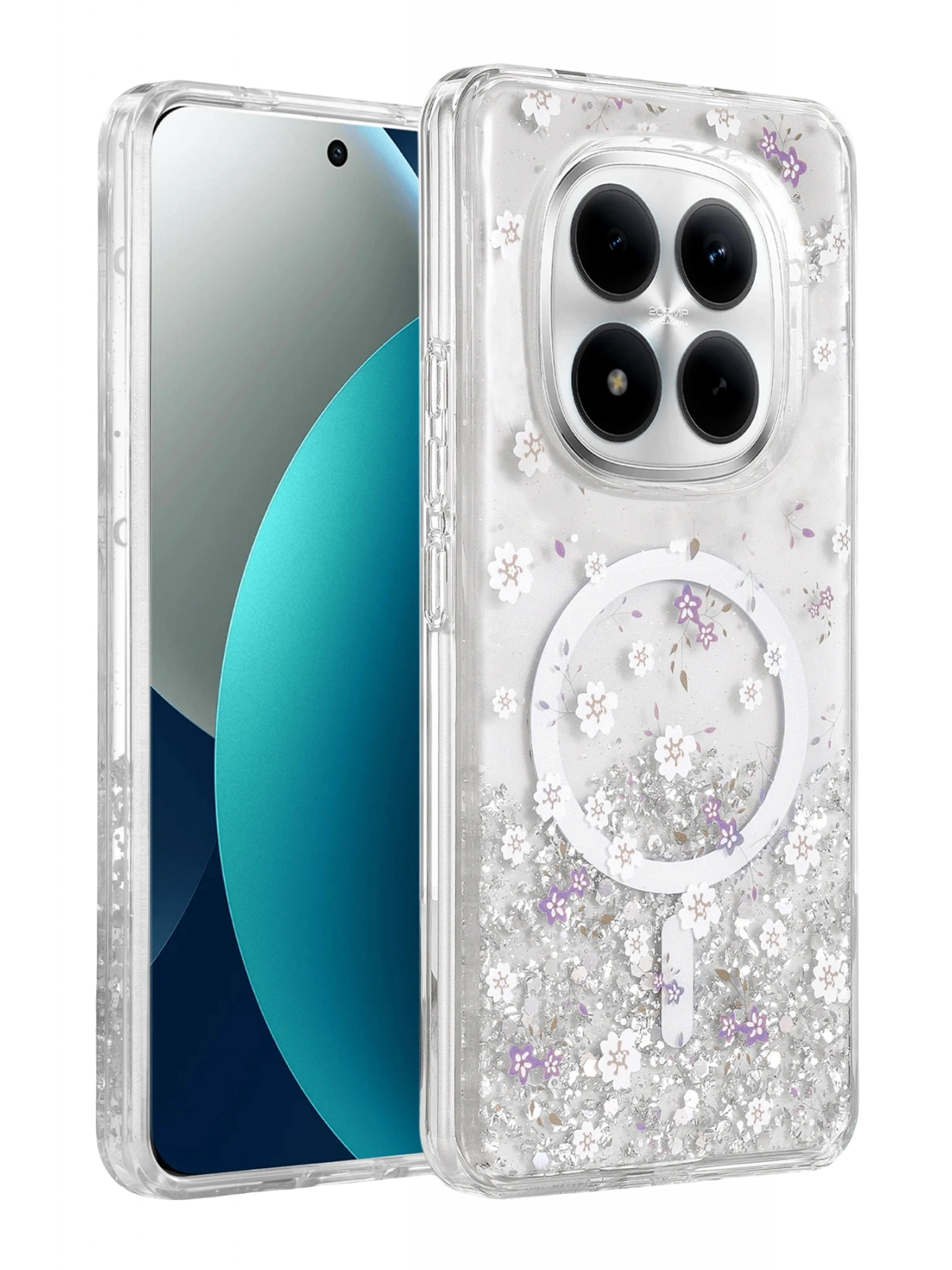 Onegif Xiaomi Redmi Note 15 Pro Plus 5G Misk Simli Magsafe Kapak - Desen 2
