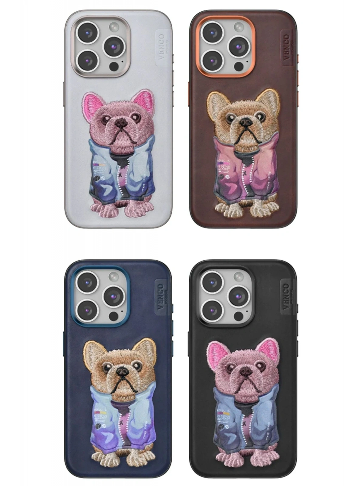 Venco Apple iPhone 14 Pro Max Cute Desenli Kapak - Siyah