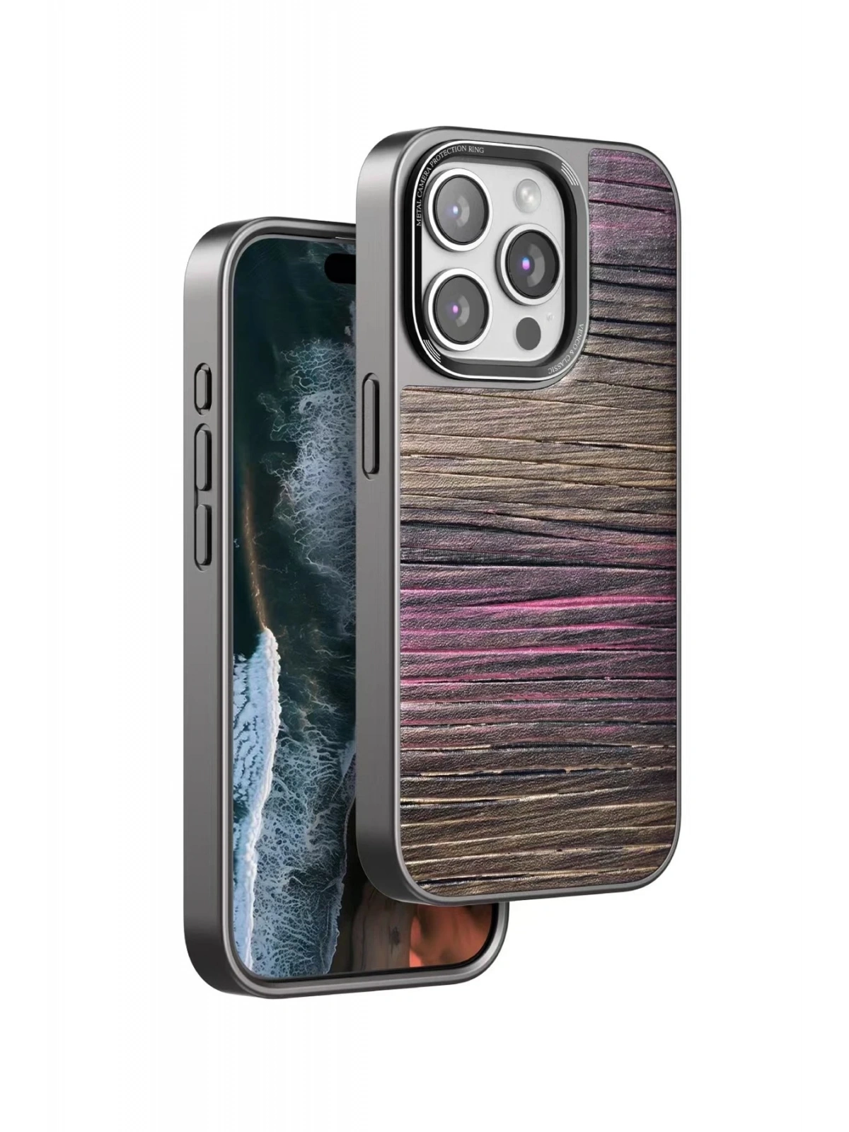 Venco Apple iPhone 14 Pro Wave Kapak - Pembe