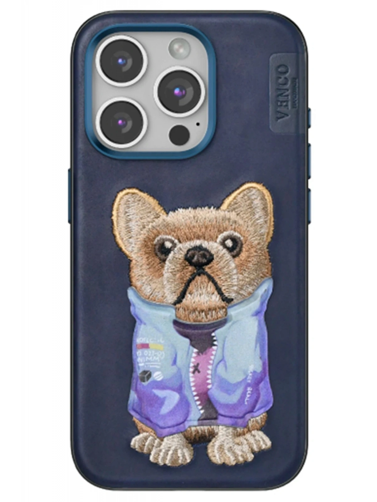 Venco Apple iPhone 15 Pro Max Cute Desenli Kapak - Lacivert