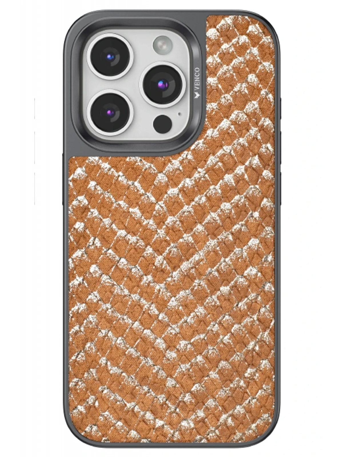 Venco Apple iPhone 15 Pro Viper Kapak - Kahverengi