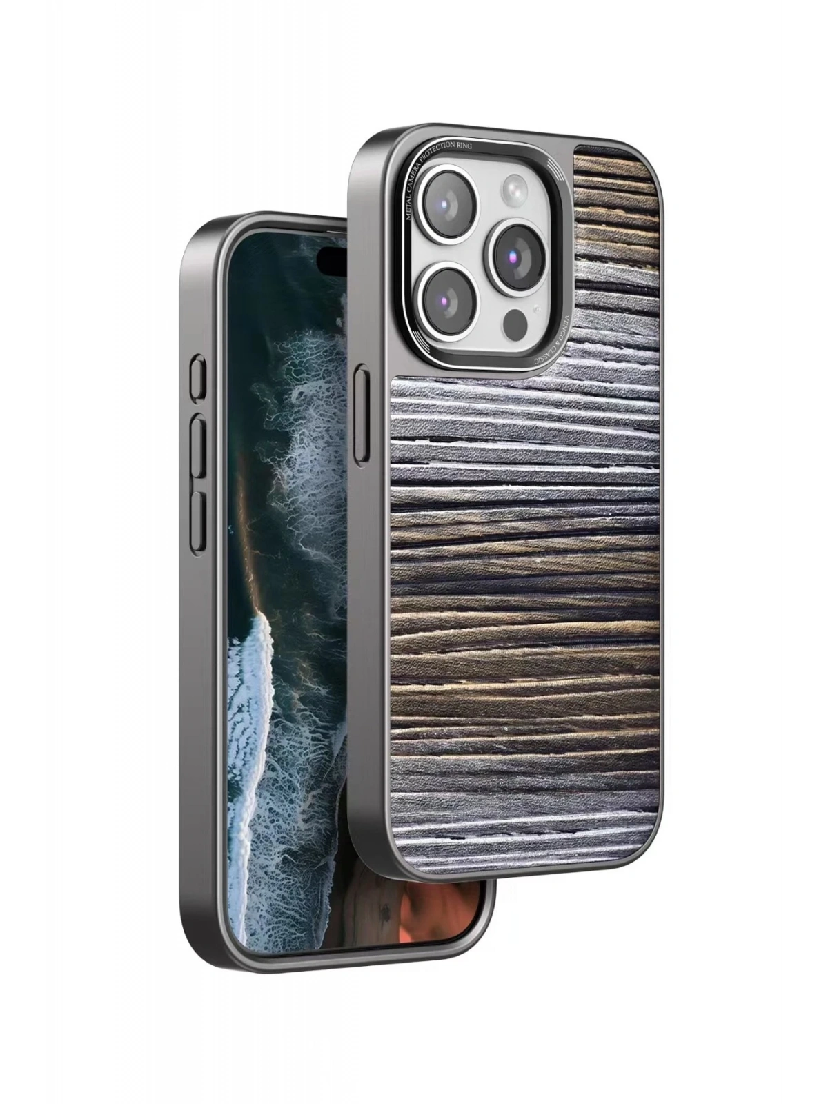 Venco Apple iPhone 15 Pro Wave Kapak - Sarı