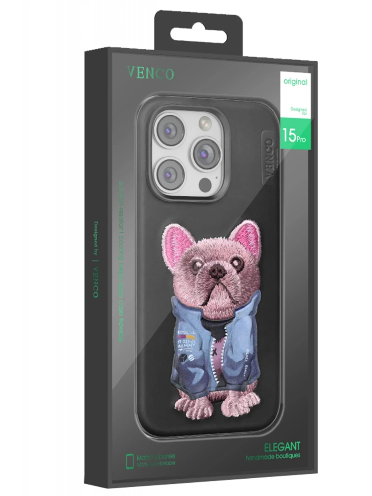 Venco Apple iPhone 16 Pro Max Cute Desenli Kapak - Lacivert