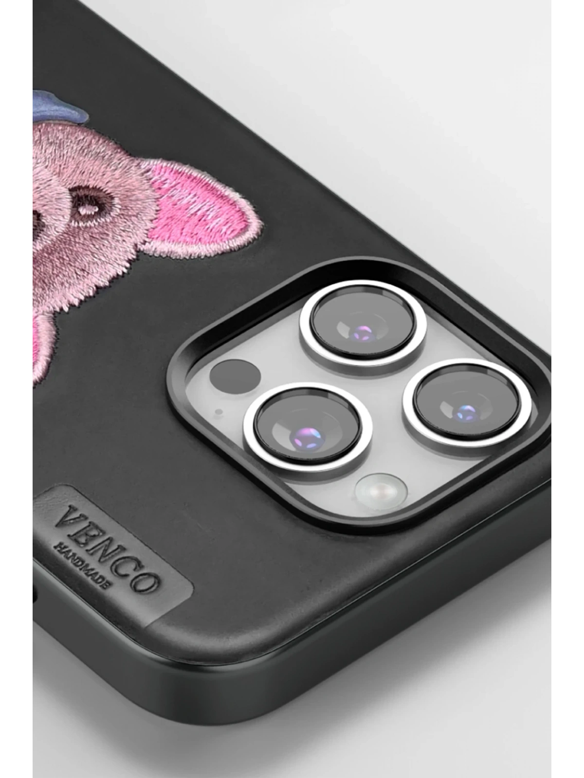 Venco Apple iPhone 16 Pro Max Cute Desenli Kapak - Siyah