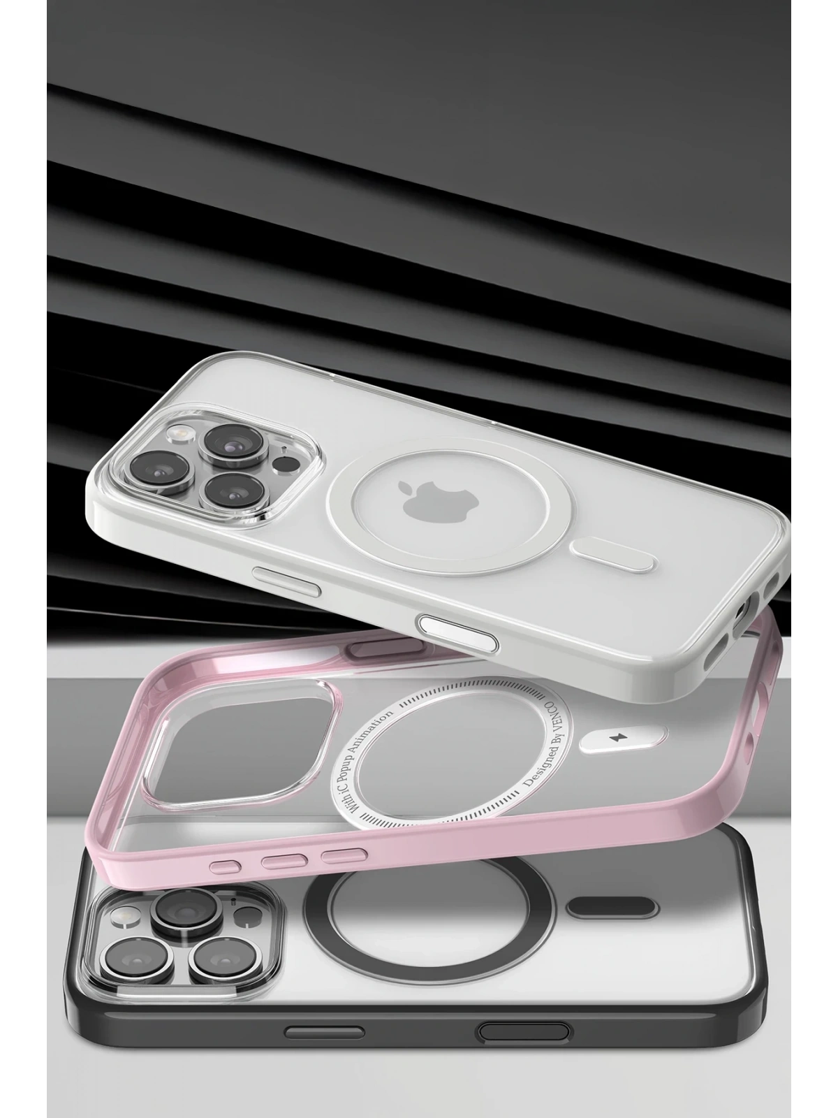 Venco Apple iPhone 16 Pro Max Joly Magsafe Kapak - Siyah