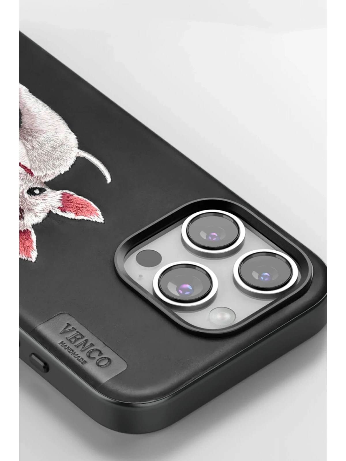 Venco Apple iPhone 16 Pro Max Perma Desenli Kapak - Siyah