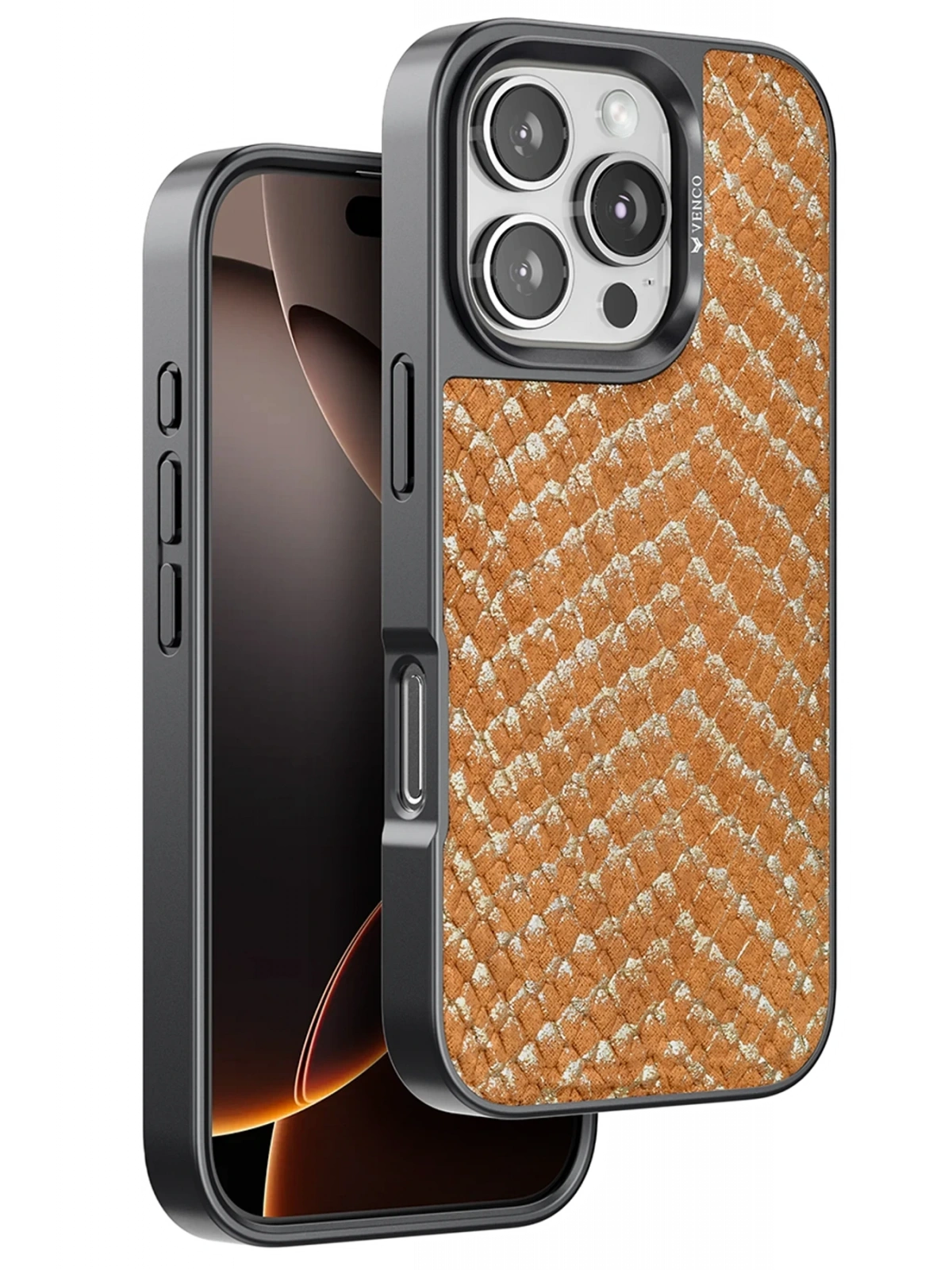 Venco Apple iPhone 16 Pro Max Viper Kapak - Kahverengi