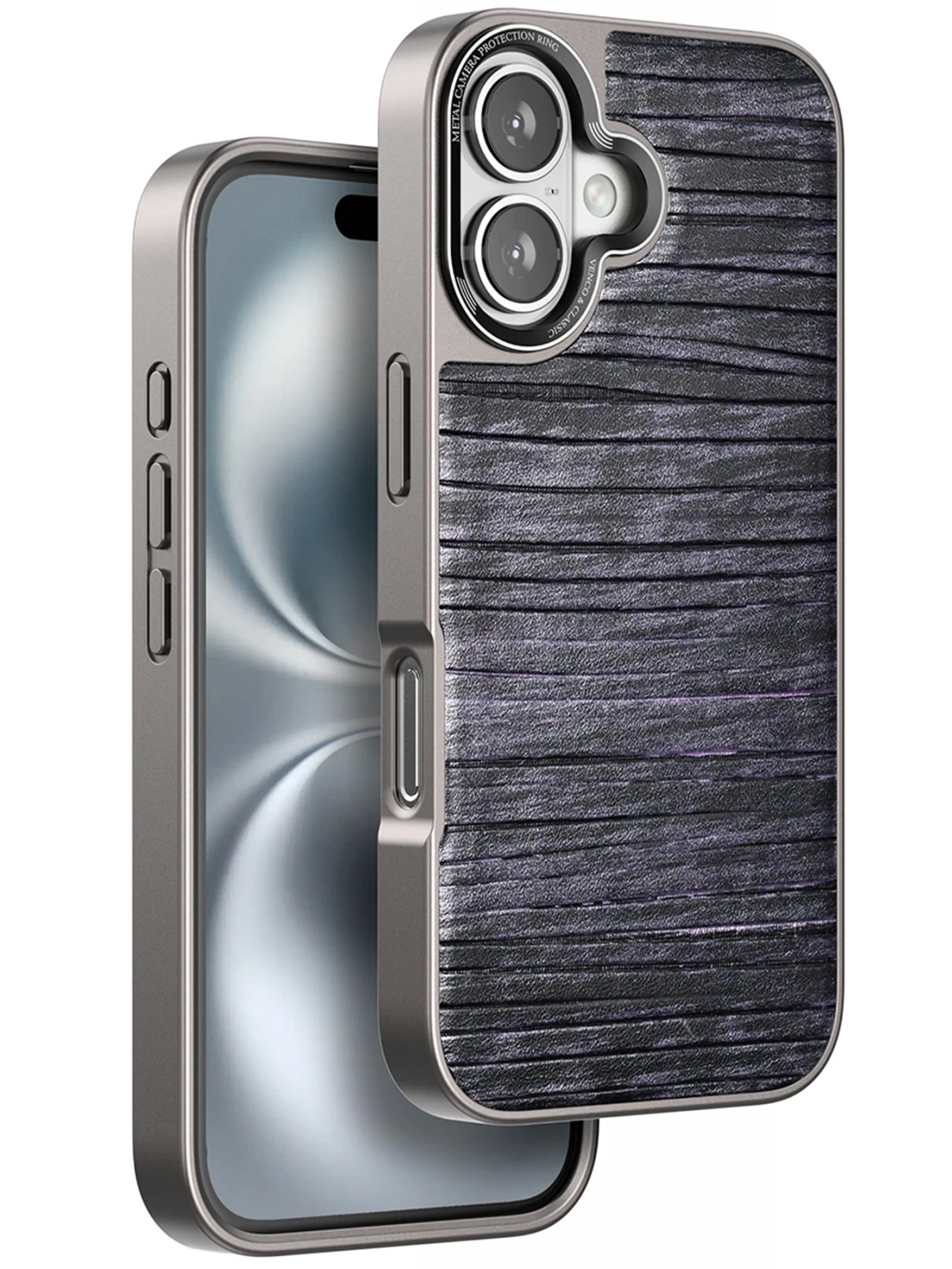 Venco Apple iPhone 16 Wave Kapak - Derin Mor