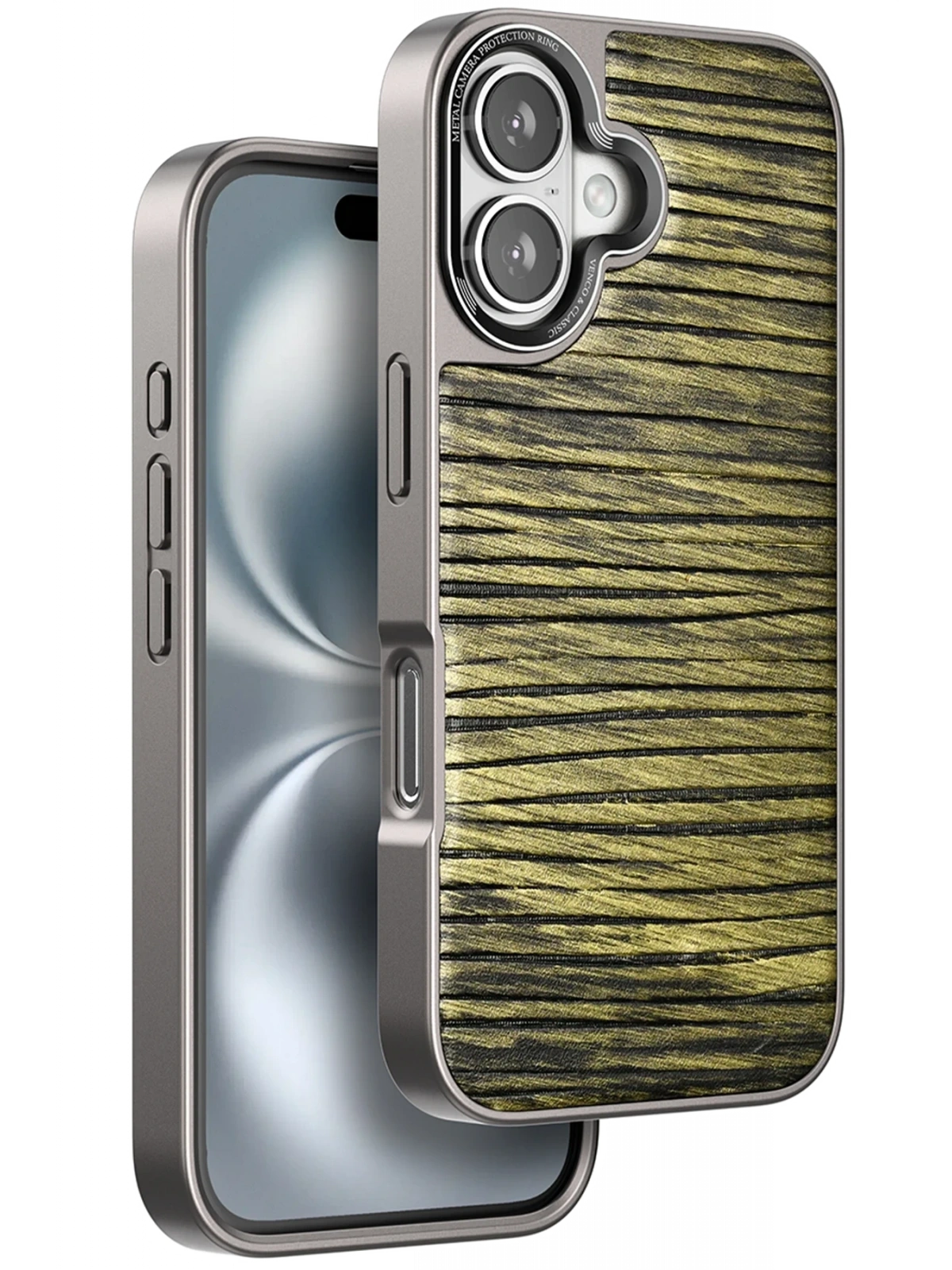 Venco Apple iPhone 16 Wave Kapak - Koyu Kahve