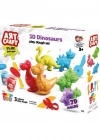 03995 Art Craft 3D Dinozorlar Hamur Set 168 Gr -Fentoys
