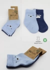 2Li Bear Penye Soket Çorap 10116 Mavi