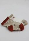 2Li Love Dog Penye Soket Çorap 10118 Bej